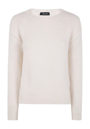 anne claire round-neck sweater - White