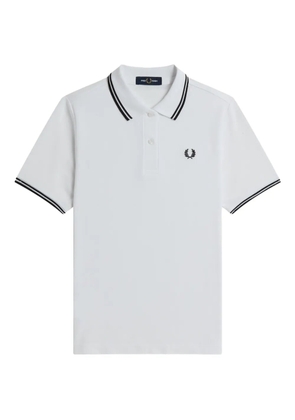 Fred Perry tipped-collar polo top - White