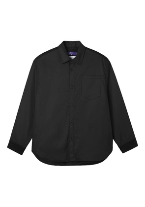 aftermaths corduroy-panel shirt - Black