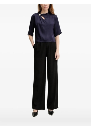 Sessùn Layla ring-detail short-sleeve blouse - Blue