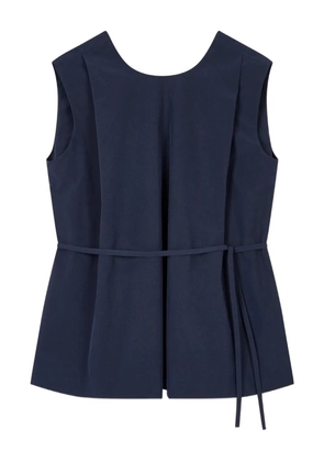 TOMBOY twisted pleated blouse - Blue