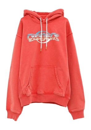 Casablanca graphic-print drawstring hoodie - Red