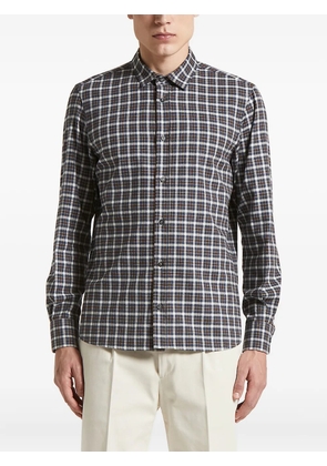 Peserico check-pattern shirt - Brown