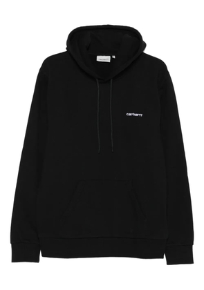 Carhartt WIP logo-embroidery hoodie - Black