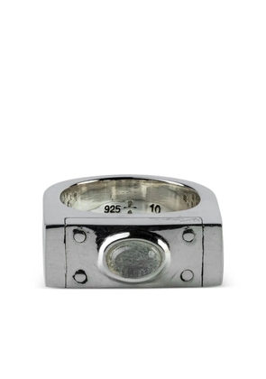 Parts of Four Plate moonstone ring - Silver