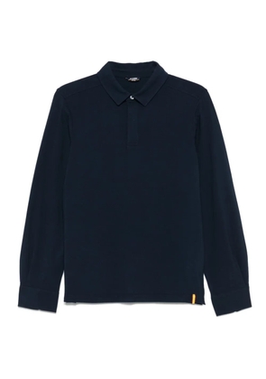K-Way long-sleeve polo shirt - Blue