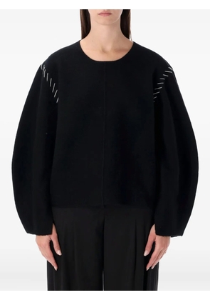 The Garment Oslo stitching-detail sweater - Black