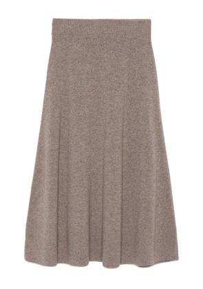 Agnona fine-knit skirt - Neutrals