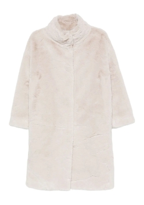 Herno funnel-neck coat - Neutrals