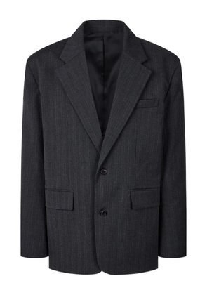 TOMBOY striped single-breasted blazer - Grey