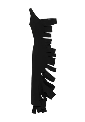 Mugler one-shoulder cut-out dress - Black