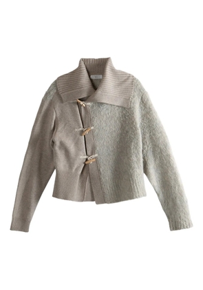 Y's toggle-fastening cardigan - Neutrals