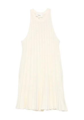 Ba&Sh Sinnta pleated eyelet dress - Neutrals