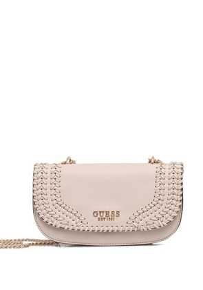 GUESS USA Tatum woven chain mini cross-body bag - Neutrals