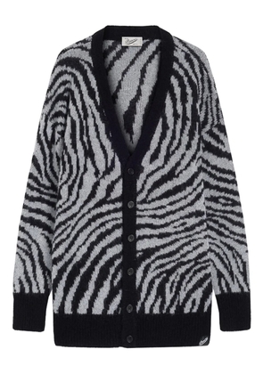 Pence zebra-pattern cardigan - Black