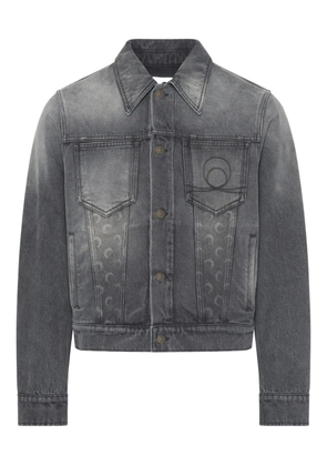 Marine Serre Moon denim jacket - Grey