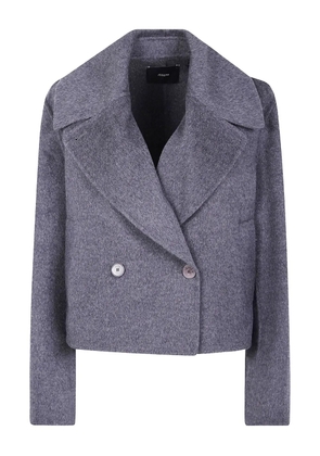 JOSEPH double-breasted wool jacket - Grey