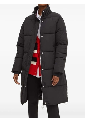 Silvian Heach quilted high-neck padded coat - Black