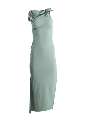 Coperni flower-detail midi dress - Green