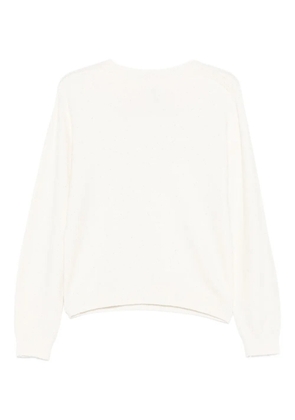 LIU JO crew-neck sweater - White
