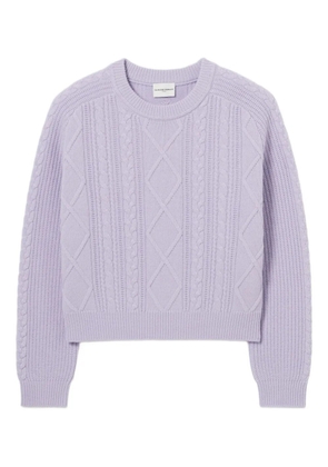 Claudie Pierlot cable-knit sweater - Purple