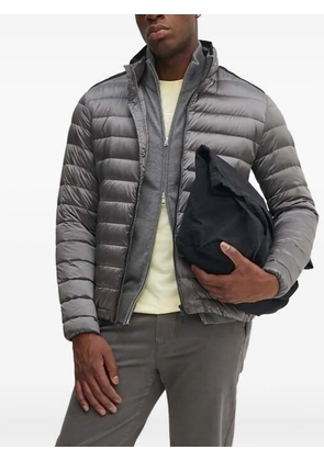 Gant zip-neck cotton cardigan - Grey