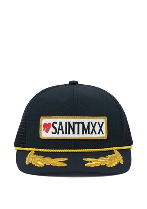 SAINT MXXXXXX logo-appliqué cap - Black