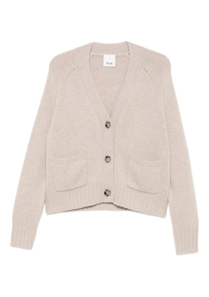 Allude buttoned patch-pocket cardigan - Neutrals