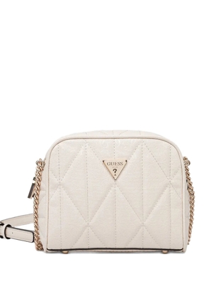 GUESS USA mini Aldina 4G cross body bag - White