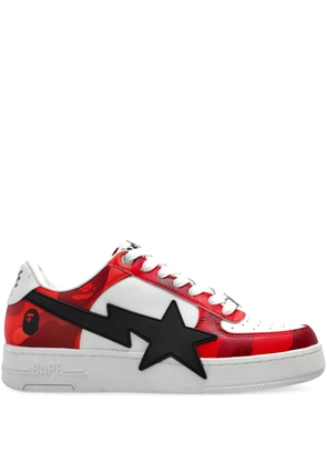 A BATHING APE® star-patch sneakers - Red
