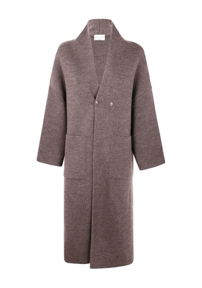 Ma'ry'ya double-breasted pocket coat - Brown