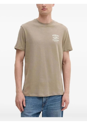 Armani Exchange logo T-shirt - Brown