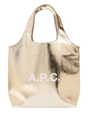 A.P.C. Ninon metallic tote bag - Gold