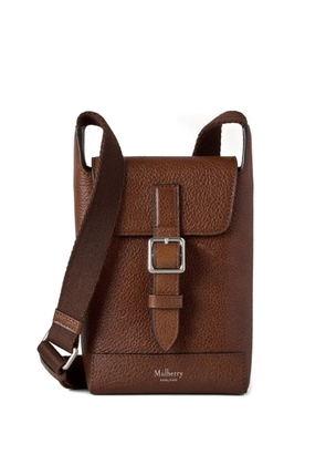 Mulberry Chiltern buckle-fastening leather phone bag - Brown