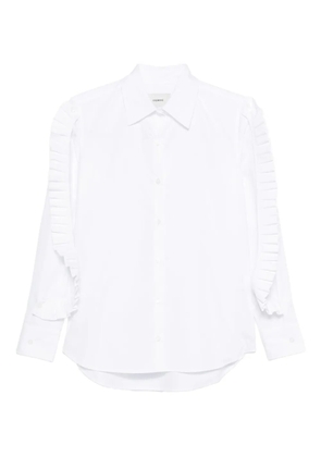 Coperni pleated-sleeve shirt - White