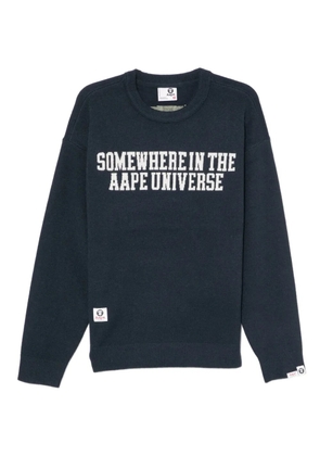 AAPE BY *A BATHING APE® logo-printed sweatshirt - Blue