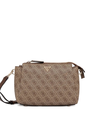 GUESS USA zip monogram cross body bag - Neutrals