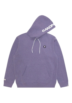 AAPE BY *A BATHING APE® logo-detail long-sleeves hoodie - Purple