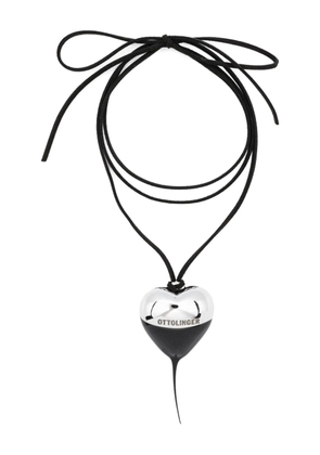Ottolinger heart-shaped drop necklace - Silver