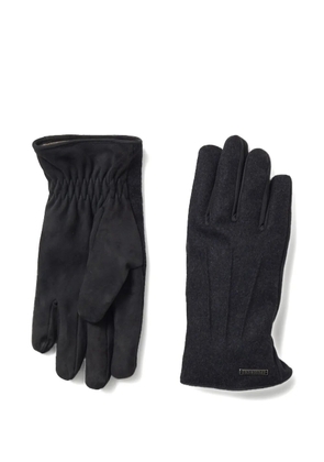 Peserico logo-plaque gloves - Black