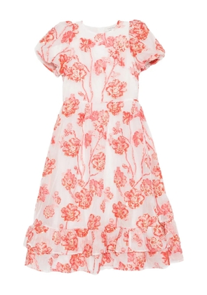 Sister Jane Willa Jacquard midi dress - White