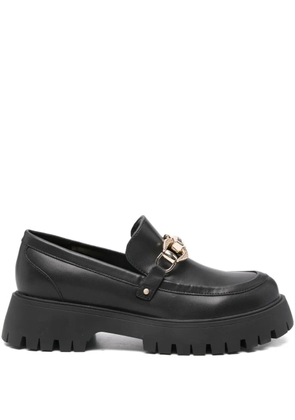 Just Cavalli chain-detail lug-sole loafers - Black