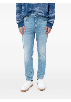 HUGO whiskering-effect jeans - Blue