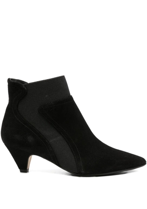 Anna F. pointed-toe elastic-insert boots - Black