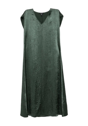 Eileen Fisher satin midi dress - Green