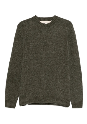 ANERKJENDT crew-neck long-sleeve sweater - Green