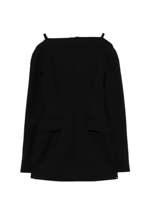 Sportmax Spxangus shoulder pad mini dress - Black