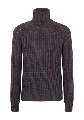 Nuur turtleneck ribbed sweater - Brown