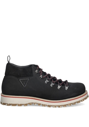 GUESS USA Kurma lace-up panelled ankle boots - Black