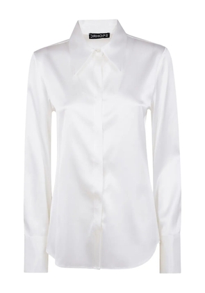 DRHOPE long-sleeve collared shirt - White